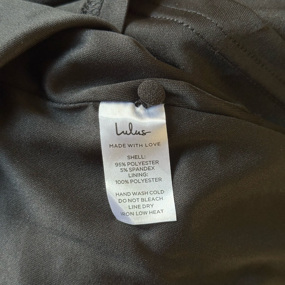 NWT Lulus Moments of Bliss Black Backless Mermaid Maxi Dress Women’s XL - Picture 8 of 11